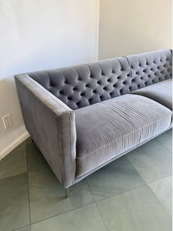 Couch modern velvet