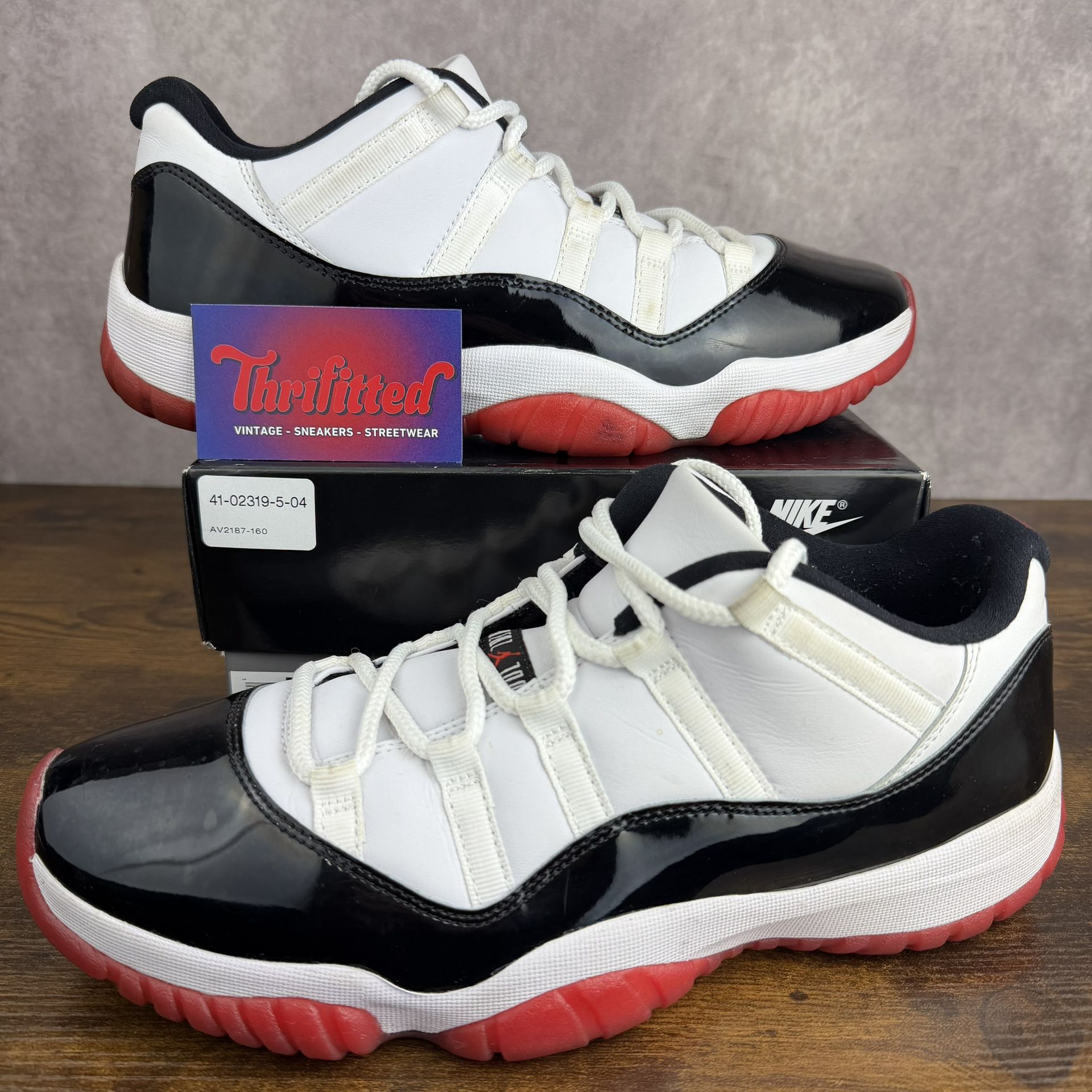 Air Jordan 11 Retro Low Concord Bred Size 11.5 AV2187-160 Men’s Patent Shoes OG Rare MJ