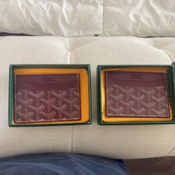 Goyard Card Holders All Colors (Burgundy,Black,White,Green)