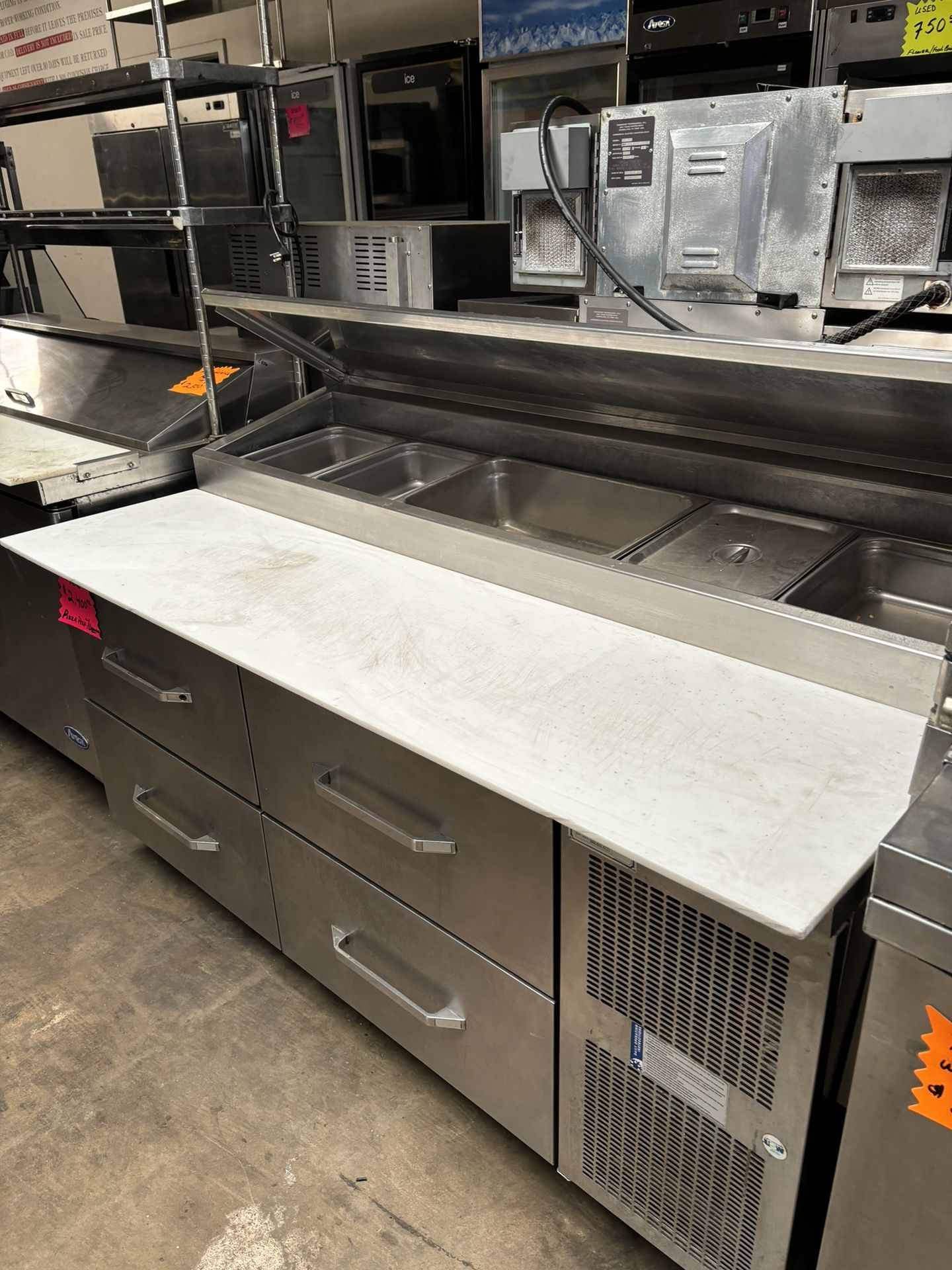 Pizza Prep Cold Tables 