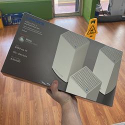 Linksys Atlas Pro 6: Dual-Band Mesh WiFi 6 System, 3-Pack, White Brand New 