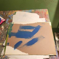 Abstract Brushstroke Art Duo