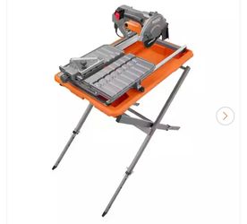 RIDGID 9-Amp 7” Wet Tile Saw with Stand – R4031S