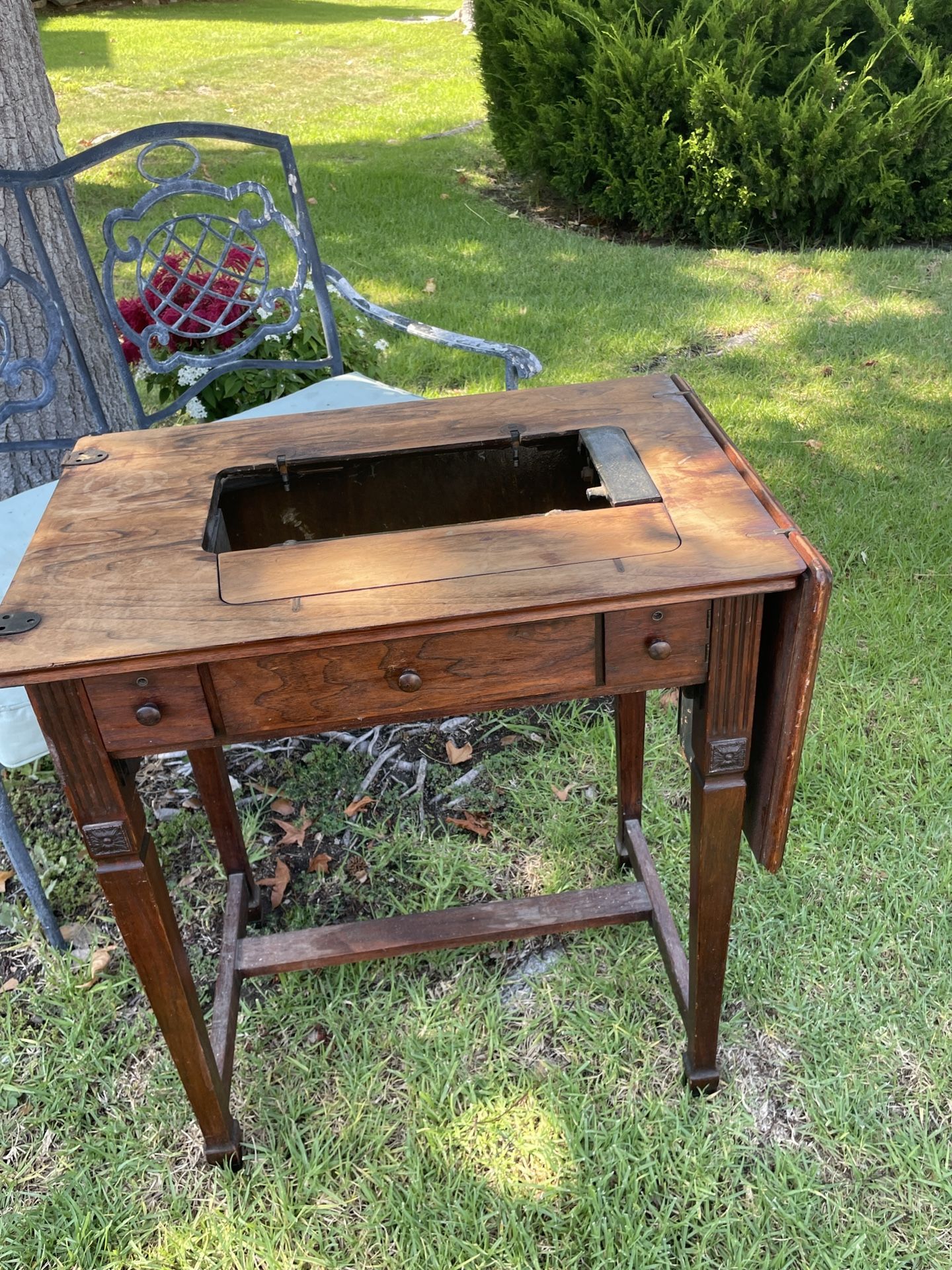 Vintage Sewing Machine Cabinet