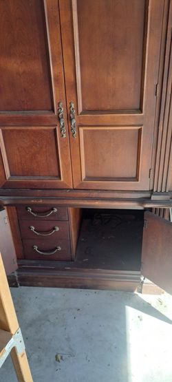 Solid wood dresser /storage space
