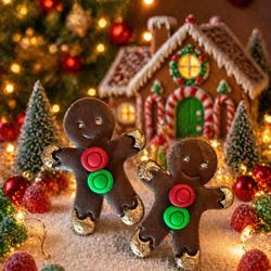 Gingerbread Man Handmade Polymer Clay Earrings