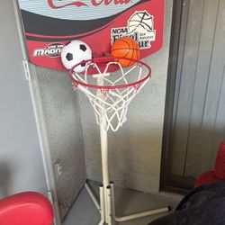Mini basketball hoop, 4 feet tall