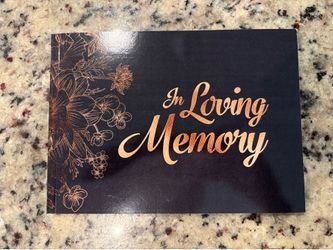 In Loving Memory Funeral Guest Book
