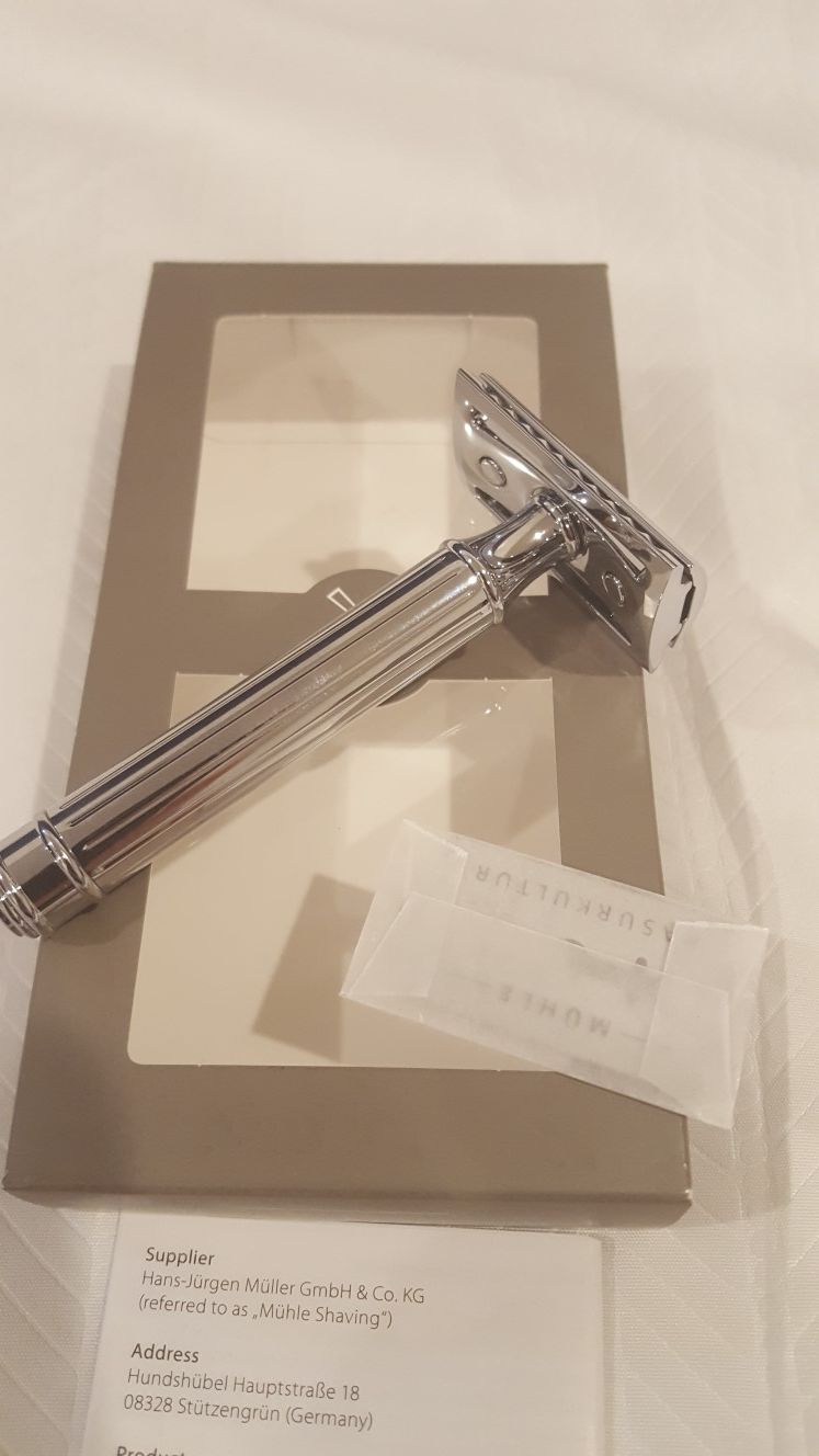 MUHLE The Art of Shaving TAOS Safety Razor Fine Engraved
