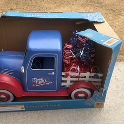 Member's Mark Pre-Lit Vintage Red White Blue Truck