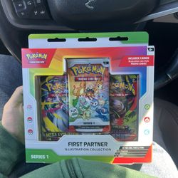 First Partner Illustration Collection Pokemon Card Includes 3 Bonus Rare-style. - PICK UP TODAY
