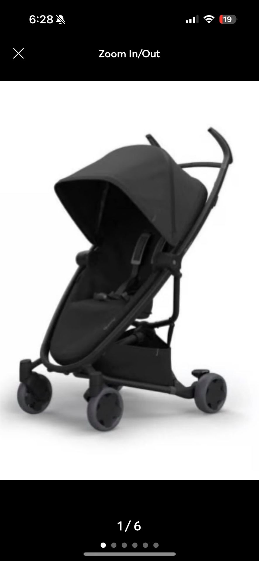 Black Quinny Zapp Flex Stroller