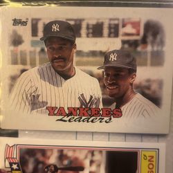 1988 Topps Yankees Leaders