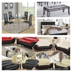 CONTEMPORARY 3 ROOM PACKAGE DEAL WITH MATTRESSES INCLUDED NEW