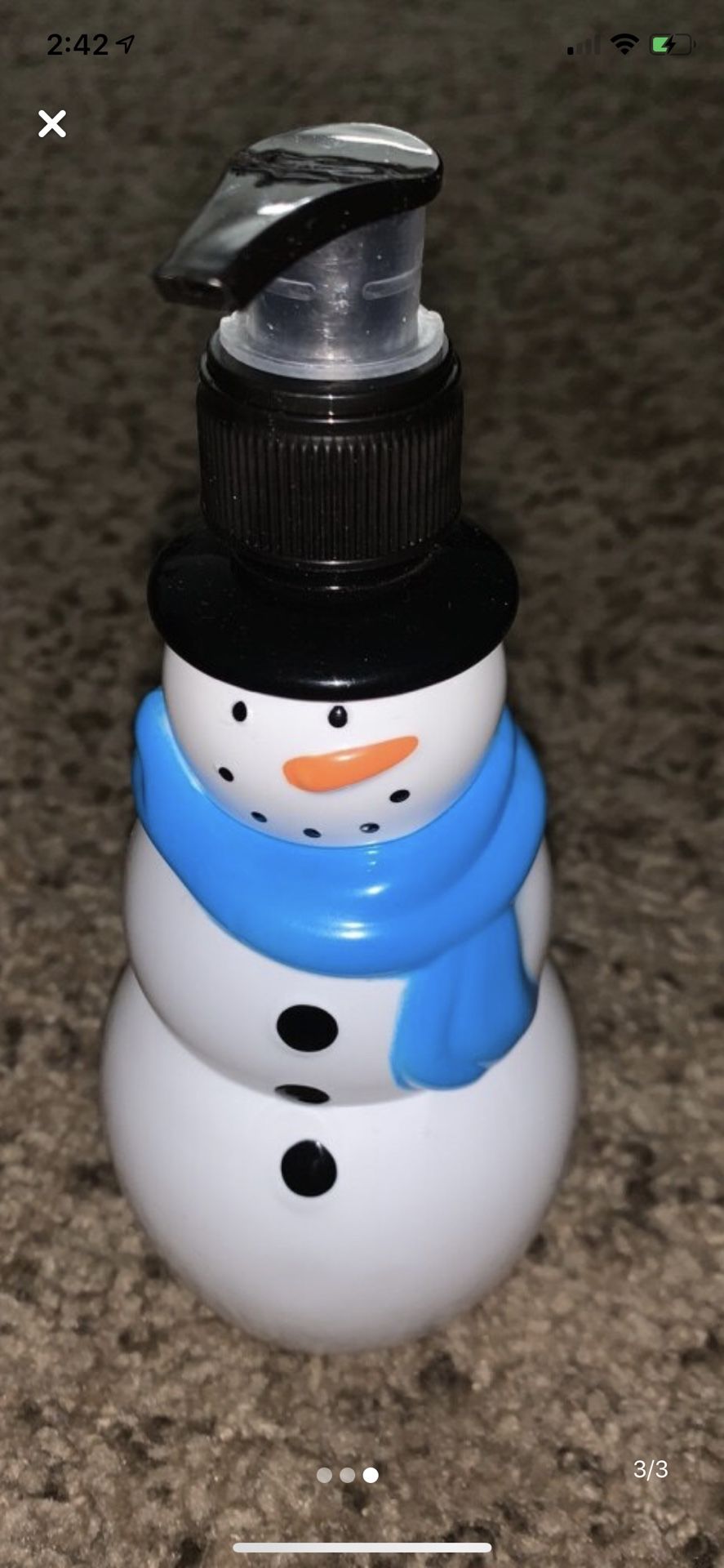 Snowman soap