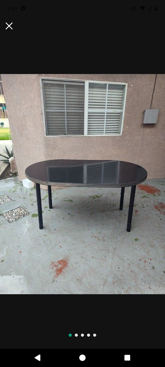 Black Kitchen Table 60"×36"×31"
