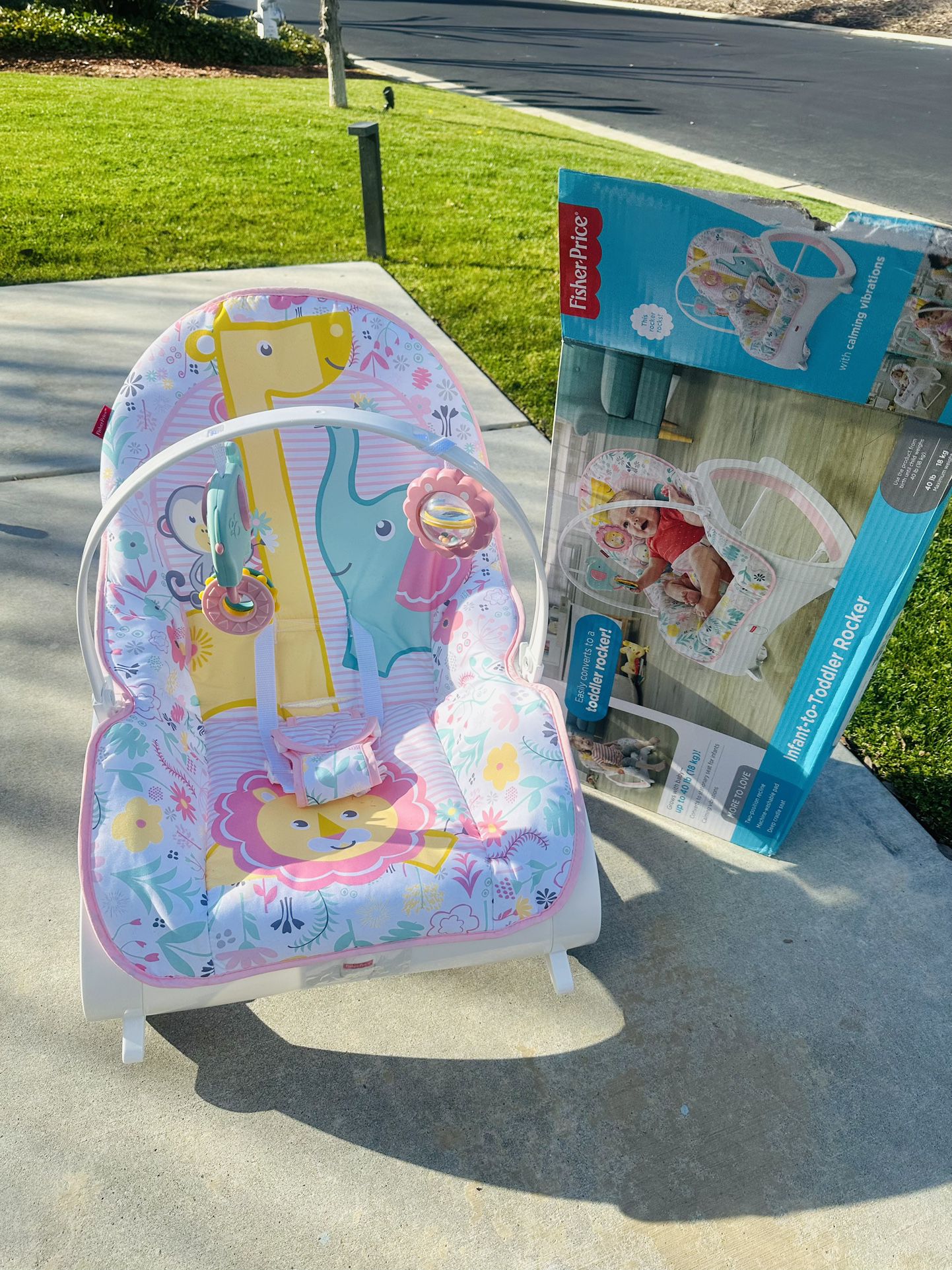 Brand New Infant To Toddler Rocker With Calming Vibrations