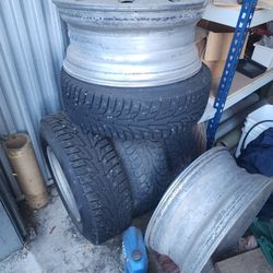2 New Studded Tired And Rims