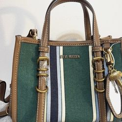 Steve Madden DT627395 Teal Multi BBOGAN Tote Bag NWT $98
