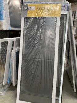 Hinged screen door