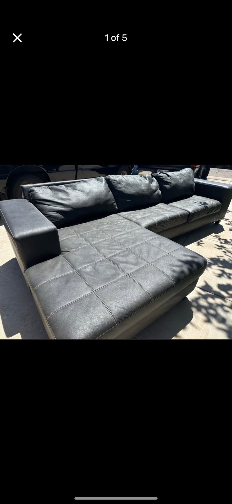 Black L Couch
