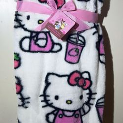 Hello Kitty Fur Throw Blanket