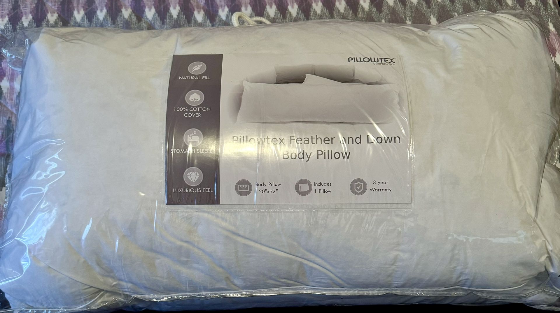 Pillowtex Feather and Down Body Pillow