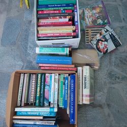 Lots Of Cookbooks And Gardening Books For Sale