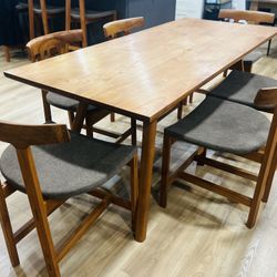 Luxury Custom Solid Wood Dining Table Set 