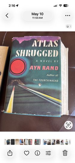 Vintage Atlas Shrugged Hardcover, Ayn Rand, Dust Jacket, 1957 Era Printing