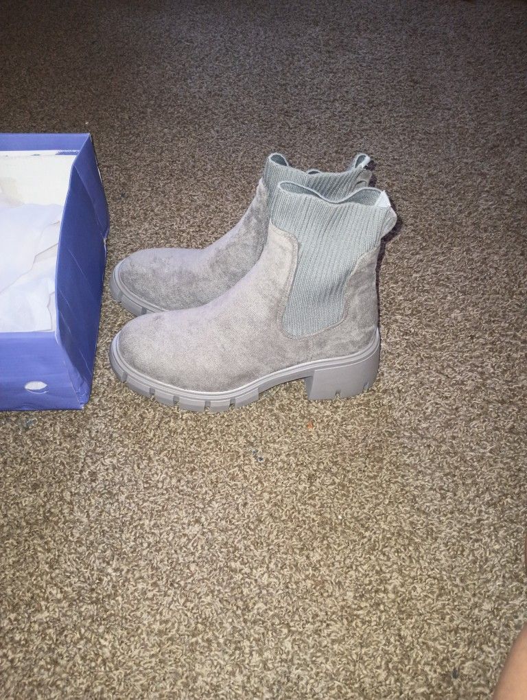 Grey Boots