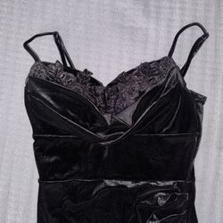 Windsor Black Velvet Cocktail Dress