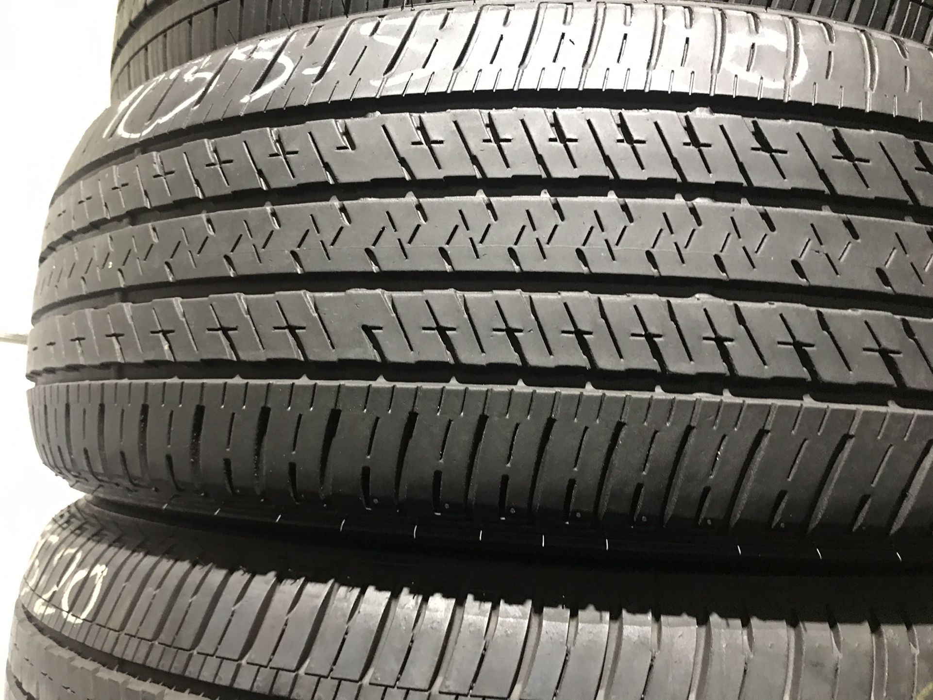 Two Tires 235/55/20 Bridgestone Dueler With 75-85% Left Great Pair Lexus