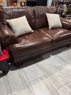 Leather couch