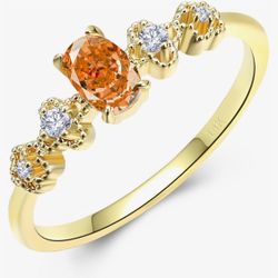 Silver Minimalist Ring - S925 Silver plated gold