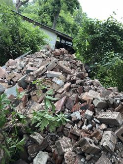 Pile of old bricks