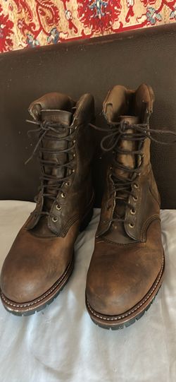 Boots steel toe Chippewa size 14