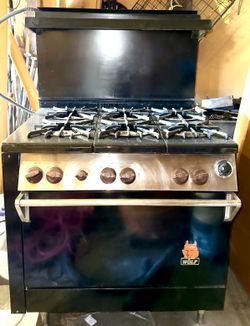 Wolf gas range
