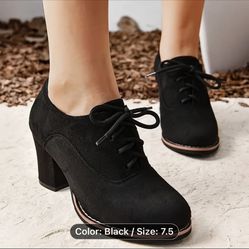 Women's Solid Color Trendy Shoes-Size 8l
