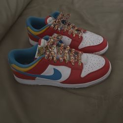Fruity Pebble Nike Dunks Men’s Size 9.5