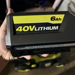 Ryobi 40v 6AH Battery And Charger 
