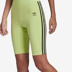 New Adidas HW Shorts Tights - Pulse Lime sz XL