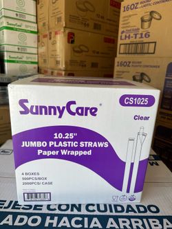 10.25 clear jumbo straw