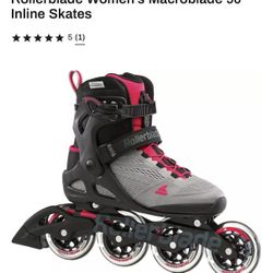 NEW Size 8.5 Performance Fitness Rollerblade Women's Macroblade 90 Inline Skates