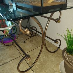 Glass Side Table 