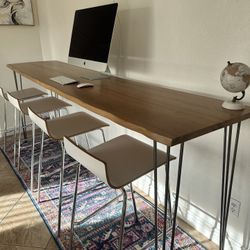 MID CENTURY DINING/WORKING TABLE SET