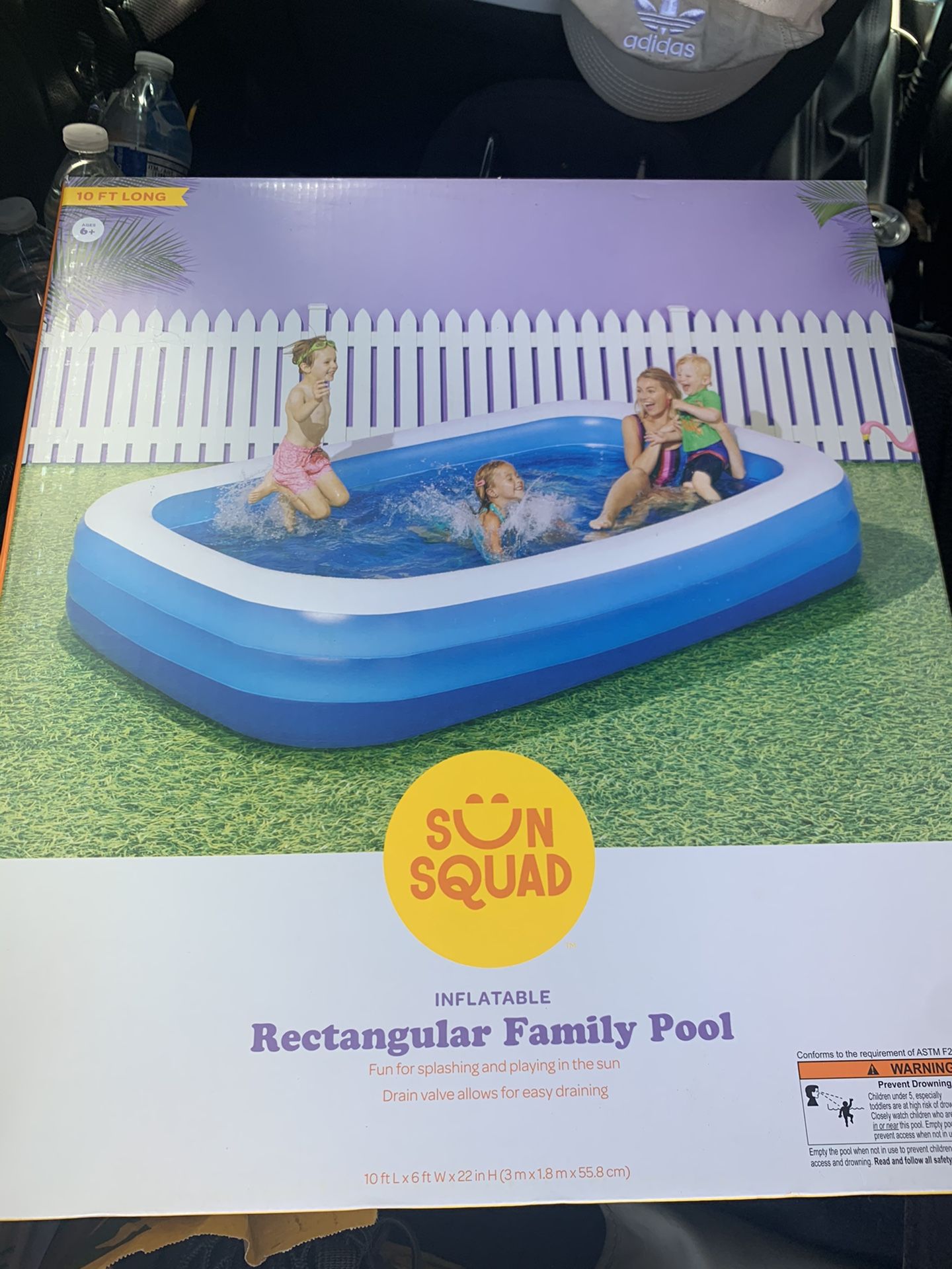 10 ft Family rectangular pool