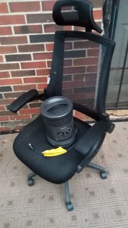 Black Office Chair ++Heater 30.00