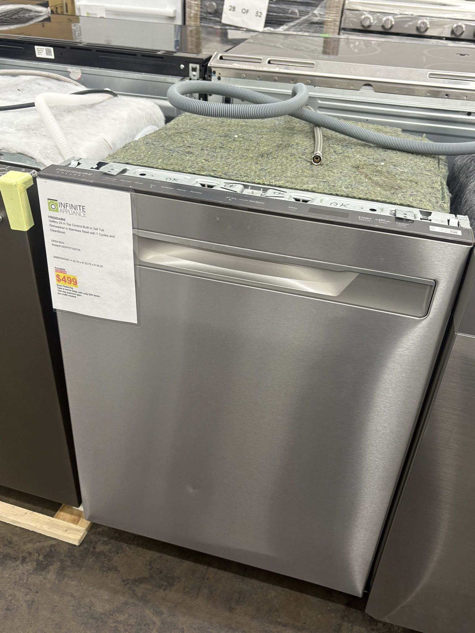 FRIGIDAIRE Gallery 24 in Top Control Built In Tall Tub Dishwasher