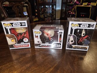 HAYDEN CHRISTENSEN SIGNED STAR WARS FUNKO POPS JSA COA!!!